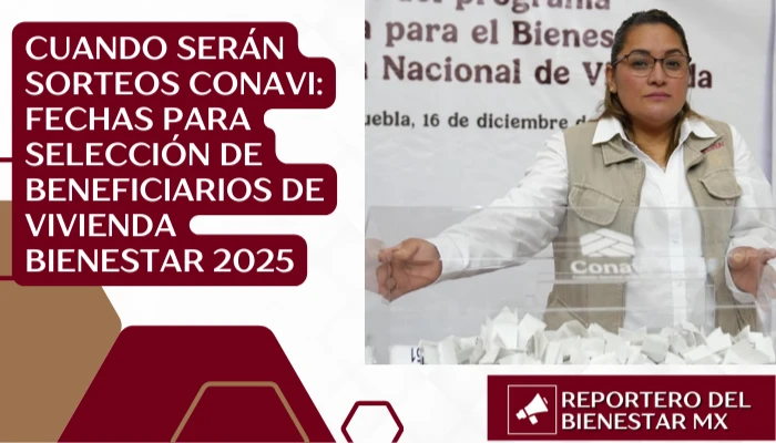 Cuando Serán Sorteos CONAVI: Fechas para Selección de Beneficiarios de Vivienda Bienestar 2025