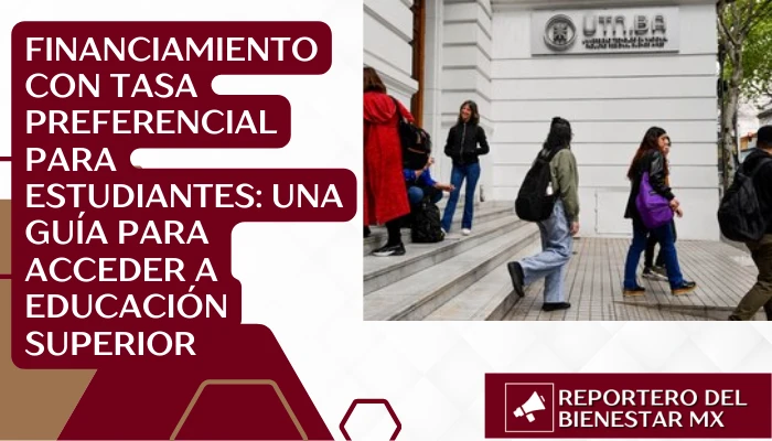Financiamiento con tasa preferencial para estudiantes